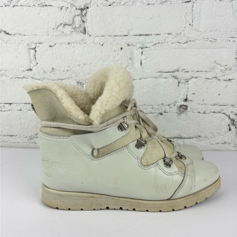 Vintage La Canadienne Sherpa Snow Boots